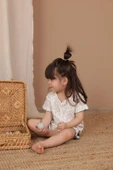 Sarmaşık Baskı Kız Şort Takım - 2