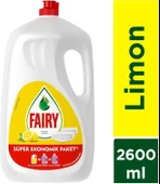 Fairy Sıvı Bulaşık Deterjanı Limon Kokulu 2600 Ml x 5 Adet - 3