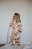 Ekoseli Bebek Çocuk Pijama Takımı - 8