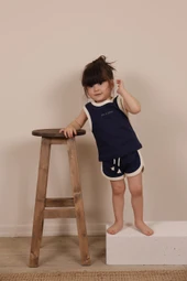 Lacivert Unisex Atlet Şort Takım thumbnail 1