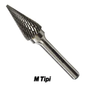 Freze Uç M Tipi Törpü Kalıpçı Metal Demir Ahşap Plastik Taş Oyma Makinesi Ucu Konik Matkap Uyumlu - 1