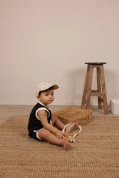 Siyah Unisex Atlet Şort Takım - 4