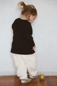 Siyah Basic Uzun Kollu T-shirt - 3