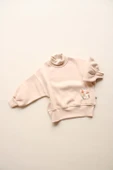 Balıkçı Yaka Oversize Polarlı Sweatshirt 1-5 Yaş - 1