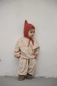 Renkli Çiçek Baskılı Dantelli Şalvar Takım - 1