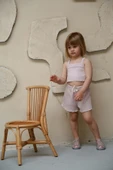 İstiridye Askılı Crop ve Şortlu Takım - 7