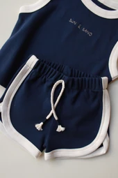 Lacivert Unisex Atlet Şort Takım thumbnail 8