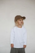 Beyaz Basic Uzun Kollu T-shirt - 1