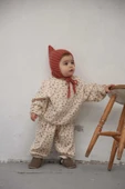 Renkli Çiçek Baskılı Dantelli Şalvar Takım - 2