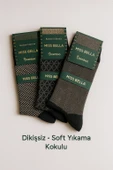Missbella Bambu Desenli Erkek Çorap 6 ADET - 2