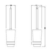 Bocchi Verona Tuvalet Fırçalık Krom 3004-0004 thumbnail 2