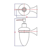 Bocchi Novara Sıvı Sabunluk Krom 3016-0012 thumbnail 2