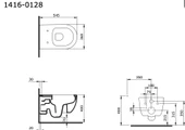BOCCHİ 1416-002-0128 V-TONDO RIMLESS KLOZET VE KAPAK M BEYAZ - 3