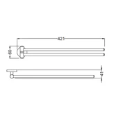 Bocchi Piave Havluluk İkili 42 cm Mat Siyah 3015-0016-AB - 2