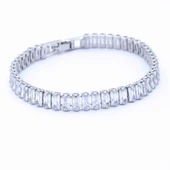 Ferizz 316L  Çelik Su Yolu Baget Zirkon Taşlı Bileklik BLK-519 thumbnail 1