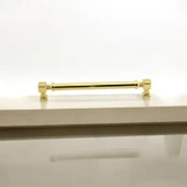 Talas 128 mm Kulp Gold Altın Mobilya Çekmece Mutfak Dolabı Dolap Kapak Kulplar Kulb Kulp thumbnail 8