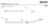 Bocchi Matera Havluluk Uzun 45 cm Krom 3021-0009 - 2
