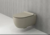 BOCCHİ 1416-011-0128 V-TONDO RIMLESS KLOZET VE KAPAK M KAŞMİR - 1