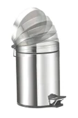 Bocchi Çöp Kovası Pedallı Soft Close 3 Litre Krom 3054-0003 - 1
