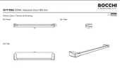Bocchi Siena Havluluk Uzun 50 cm Krom 3019-0006 - 2