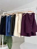 Midi Şortlu Ve Yelekli Viscon Takım 10167 - 8