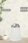 Çöp Kovası Bas-Çek Kapaklı Çöp Kutusu Banyo Çöp Kovası Beyaz 7 Litre - 2