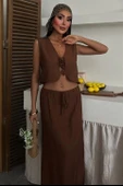 Yelek Önden Bağlamalı Uzun Etekli Takım 10192 - 2