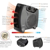 Raks Pf 20 Black Elektrikli Fanlı Isıtıcı 2000 W - 2