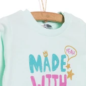 Basic Kız Yazı Baskılı Sweatshirt Kız Bebek - 2