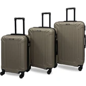 Anhelo Castle Abs Küçük (Kabin), Orta ve Büyük Boy 3'lü Valiz Seti thumbnail 1