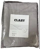 Clasy Ranforce 2 Adet Yastık Kılıfı Düz Gri Renk - 3