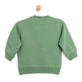 Basic Az Şardonlu Kamp Temalı Sweatshirt Erkek Bebek - 2