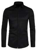 Erkek Slim Fitt Uzun Kol Gömlek 2290 BGL-ST04378 - 3