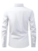 Erkek Slim Fitt Uzun Kol Gömlek 2290 BGL-ST04378 - 9