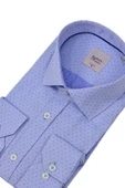 Erkek Puantiyeli Slim Fitt Uzun Kol Gömlek 2382 BGL-ST04377 thumbnail 8