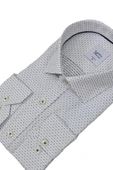 Erkek Puantiyeli Slim Fitt Uzun Kol Gömlek 2403 BGL-ST04376 thumbnail 8