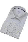 Erkek Puantiyeli Slim Fitt Uzun Kol Gömlek 2403 BGL-ST04376 thumbnail 1