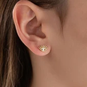 Vaoov 925 Ayar Gümüş Minimal Göz Küpe thumbnail 1