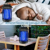 QASUL Tasarruflu UV Işıklı Elektrikli Sinek Kovucu Gece Lambası Kokusuz Sessiz - 5