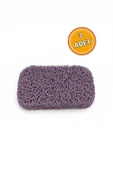 Valerine Life Lila Sabunluk Kaymaz Kıvırcık Lif Dokulu Hızlı Kuruyan Su Tahliyeli Sabun Altlığı 7x11cm 3 Adet - 2