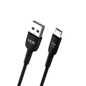 LinkTech K600 Premium Micro USB Data/Şarj Kablosu 2.4A 1mt Siyah - 1