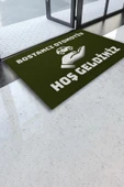 Valerine Life İsme Kişiye Firmaya Özel Galerici Otomotiv Oto Showroom Yeşil Hoş Geldiniz Kapı Önü Paspası 45x70cm thumbnail 1