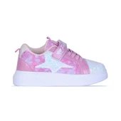 Skuaıter 9100 Promy Pembe Simli Kız Çocuk Spor Ayakkabı thumbnail 1