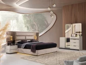 EMİR MDF LEDLİ BAZALI YATAK ODASI - 2
