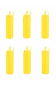 SPRENDA Titiz Sarı Plastik Sızdırmaz Kapaklı Fişek Sosluk 700 Ml X 6'lı Set - 1