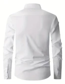 Erkek Klasik Tek Cepli Uzun Kol Gömlek BGL-ST04544 thumbnail 9