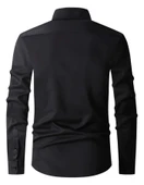 Erkek Klasik Tek Cepli Uzun Kol Gömlek BGL-ST04544 thumbnail 6