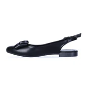 Ayakcenter R11 Renesme Siyah Fiyonklu Kadın Babet Ayakkabı thumbnail 2