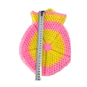 El işi örme Pembe-Sarı ikili Takım Banyo Lifi - 3