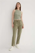 FASHION FRIENDS KADIN BELİ BAĞLAMALI PANTOLON 25Y0477K1 - 8